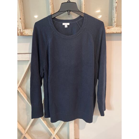 J.Jill size XL navy blue sweater - Picture 1 of 4